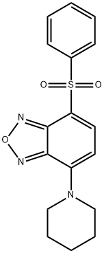 4-(Phenylsulfonyl)-7-(1-piperidinyl)benzofurazane 结构式