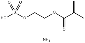 ammonium 2-(sulphonatooxy)ethyl methacrylate 结构式