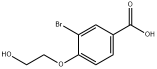 Methyl 3-bromo-4-β-hydroxyethoxybenzoate 结构式