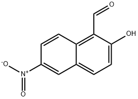 6-NITRO-2-HYDROXYNAPHTHALENE-1-CARBOXALDEHYDE 结构式