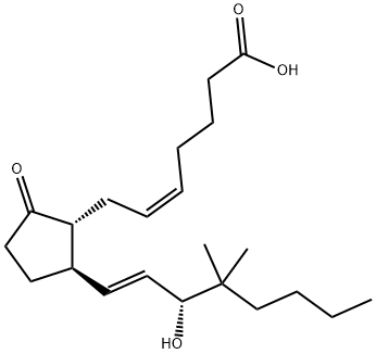 11-DEOXY-16,16-DIMETHYL PROSTAGLANDIN E2 结构式