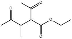 2-Acetyl-3-methyl-4-oxopentanoic acid ethyl ester 结构式