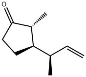 Cyclopentanone, 2-methyl-3-[(1R)-1-methyl-2-propenyl]-, (2R,3R)- (9CI) 结构式