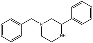 N-1-苄基-3-苯基哌嗪 结构式