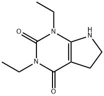 1,3-Diethyl-6,7-dihydro-1H-pyrrolo[2,3-d]pyrimidine-2,4(3H,5H)-dione 结构式