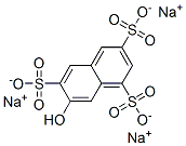 trisodium 7-hydroxynaphthalene-1,3,6-trisulphonate 结构式