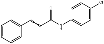 N-(4-CHLOROPHENYL)-3-PHENYLACRYLAMIDE 结构式