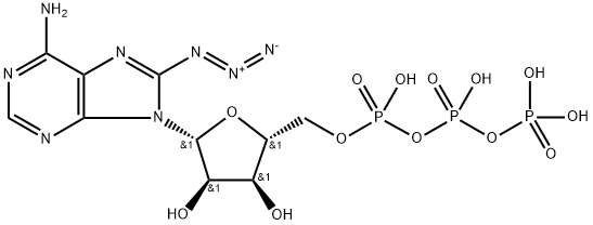 8-叠氮酰苷-5'-三磷酸钠 结构式