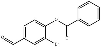 2-BROMO-4-FORMYLPHENYL BENZOATE 结构式