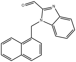 1-(萘-1-基甲基)-1H-苯并[D]咪唑-2-甲醛 结构式