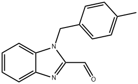 1-(4-甲基苄基)-1H-苯咪唑-2-甲醛 结构式