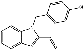 1-(4-氯苄基)-1H-苯并咪唑-2-甲醛 结构式