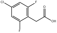 4-氯-2,6-二氟苯乙酸 结构式