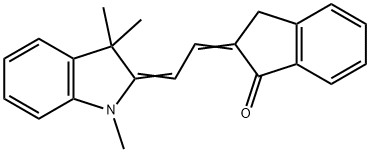 (2E)-2-[(2E)-2-(1,3,3-三甲基-1,3-二氢-2H-吲哚-2-亚乙基)乙缩醛]茚-1-酮 结构式