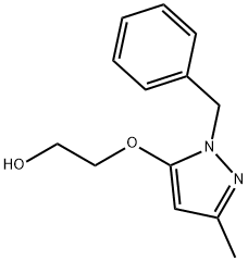 2-[(1-Benzyl-3-methyl-1H-pyrazol-5-yl)oxy]ethanol 结构式