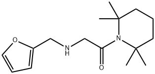 1-[N-(2-Furylmethyl)glycyl]-2,2,6,6-tetramethylpiperidine 结构式