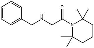 1-(N-Benzylglycyl)-2,2,6,6-tetramethylpiperidine 结构式