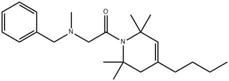 1,2,3,6-Tetrahydro-1-(N-benzyl-N-methylglycyl)-4-butyl-2,2,6,6-tetramethylpyridine 结构式