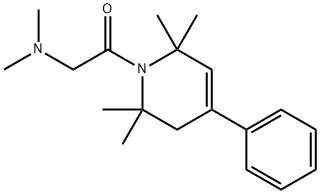 1,2,3,6-Tetrahydro-1-(N,N-dimethylglycyl)-4-phenyl-2,2,6,6-tetramethylpyridine 结构式