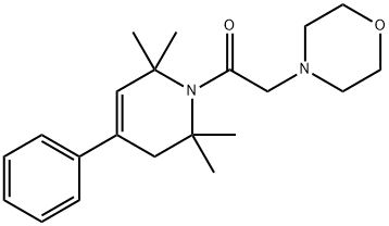 1,2,3,6-Tetrahydro-1-(morpholinoacetyl)-4-phenyl-2,2,6,6-tetramethylpyridine 结构式