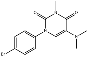 1-(4-Bromophenyl)-5-(dimethylamino)-3-methyluracil 结构式