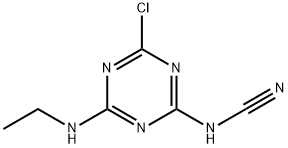 [4-chloro-6-(ethylamino)-1,3,5-triazin-2-yl]cyanamide 结构式