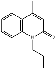 2(1H)-Quinolinethione,  4-methyl-1-propyl- 结构式