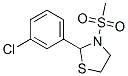 Thiazolidine, 2-(3-chlorophenyl)-3-(methylsulfonyl)- (9CI) 结构式