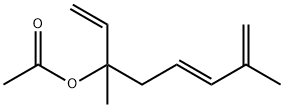 (E)-3,7-dimethyl-octa-1,5,7-trien-3-yl acetate 结构式