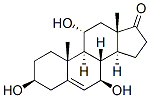 Androst-5-en-17-one, 3,7,11-trihydroxy-, (3beta,7beta,11alpha)- (9CI) 结构式