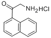 2-氨基-1-(萘-1-基)乙酮盐酸盐 结构式