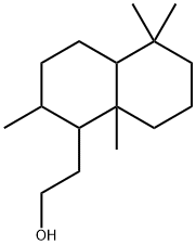 decahydro-2,5,5,8a-tetramethylnaphthalene-1-ethanol 结构式