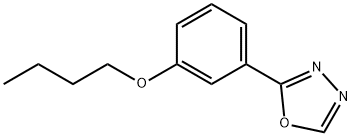 Oxadiazole, 1,3,4-, 2-(m-butoxyphenyl)-, 结构式