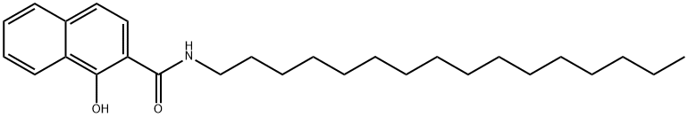 N-十六烷基-1-羟基萘-2-甲酰胺 结构式
