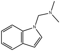 Indol-1-ylmethyl-dimethyl-amine 结构式