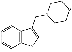 3-(morpholin-4-ylmethyl) indole 结构式