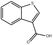 1-苯并噻吩-3-羧酸 结构式