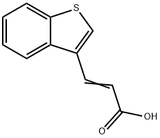 (2E)-3-(1-BENZOTHIEN-3-YL)ACRYLIC ACID 结构式