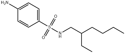 4-amino-N-(2-ethylhexyl)benzenesulphonamide 结构式