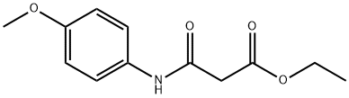 Propanoic acid, 3-[(4-methoxyphenyl)amino]-3-oxo-, ethyl ester 结构式