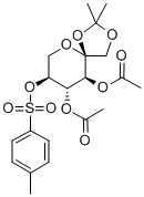 3,4-DI-O-ACETYL-1,2-O-ISOPROPYLIDENE-5-O-TOSYL-ALPHA-L-SORBOPYRANSE 结构式