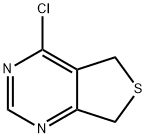 4-氯-5,7-二氢噻吩并[3,4-D]嘧啶 结构式