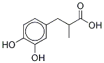 α-甲基-3,4-二羟基苯基丙酸 结构式