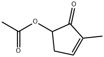 2-Cyclopenten-1-one, 5-(acetyloxy)-2-methyl- (9CI) 结构式