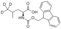 FMOC-L-亮氨酸-D3 结构式