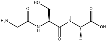 H-GLY-SER-ALA-OH 结构式