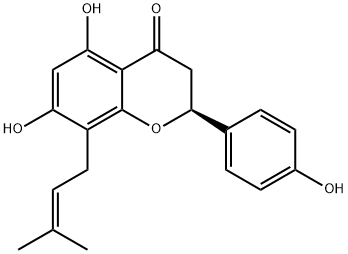 8-异戊烯基柚皮素 结构式