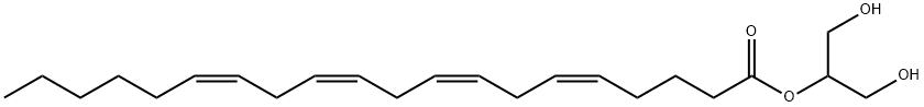 2-花生酰基甘油乙腈溶液 结构式