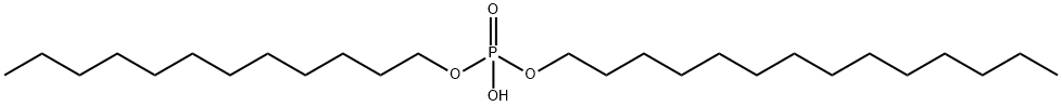 Phosphoric acid hydrogen dodecyltetradecyl ester 结构式