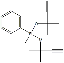 甲基苯基二(1,1-二甲基炔丙氧基)硅烷 结构式